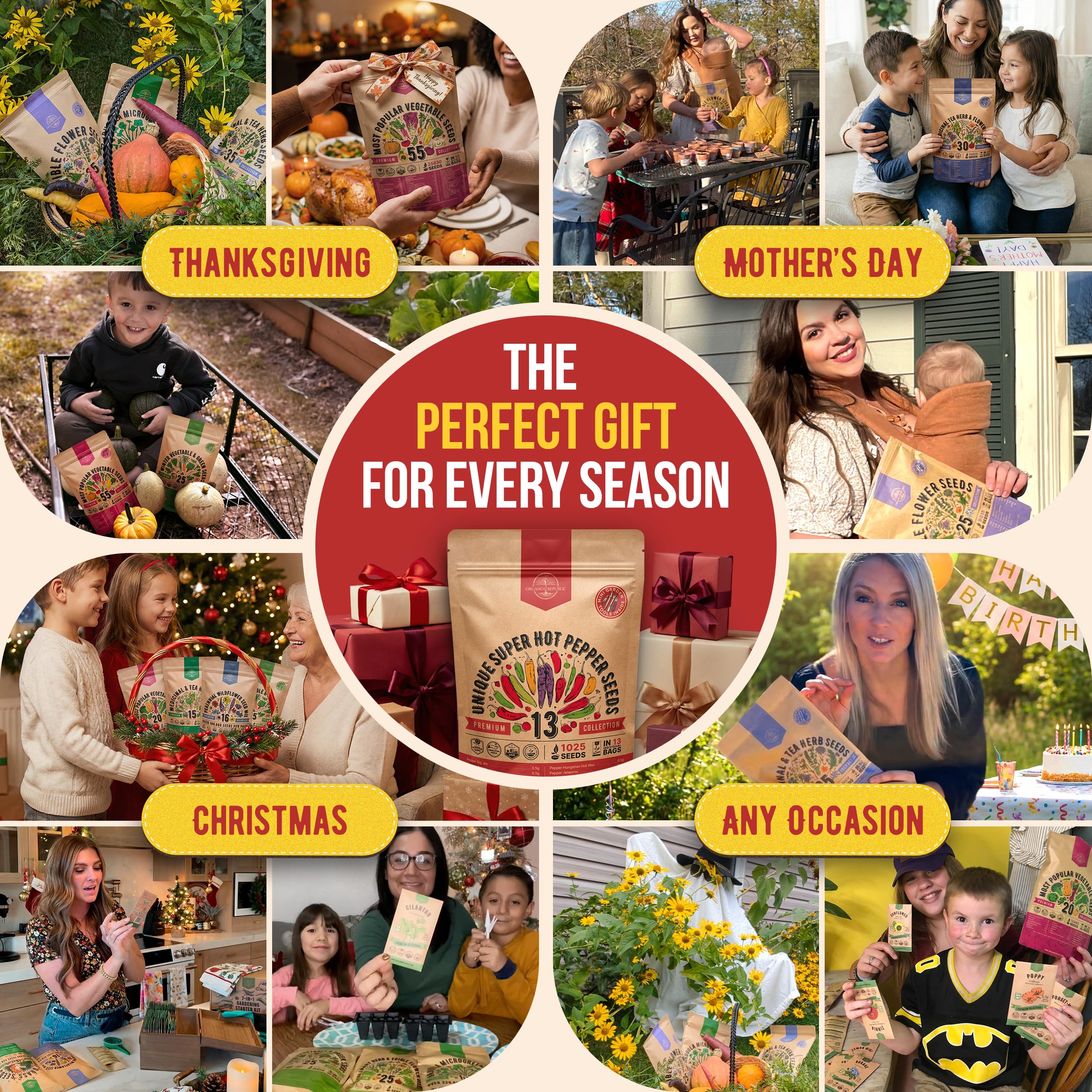 Organo Republic harvest-ready peppers image signals a rewarding home harvest.