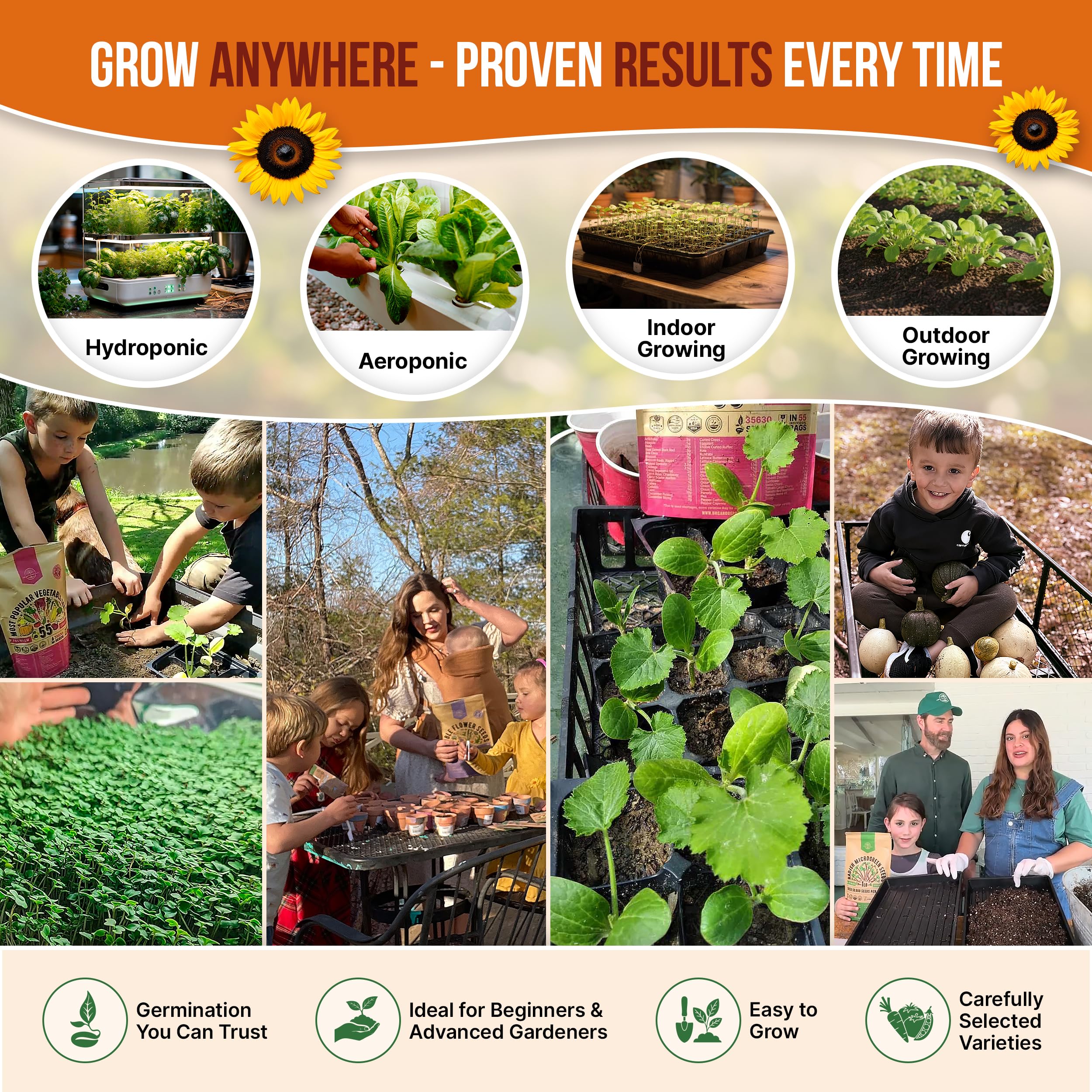 Organo Republic indoor outdoor seeds support year round harvest ideas