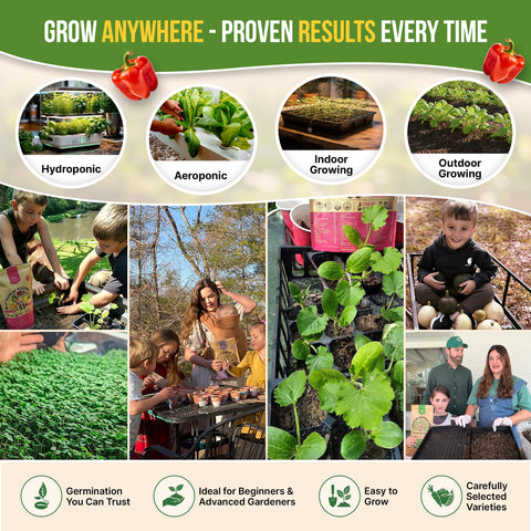 Organo Republic indoors-outdoors seeds with online growing guides.