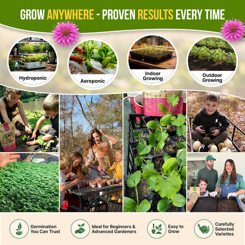 Organo Republic compact gardening tools included for indoor and outdoor planting.
