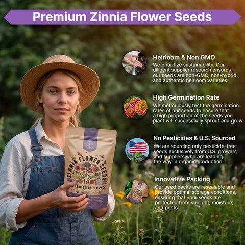 Indoor or outdoor planting with clear tips helps you grow zinnias confidently.