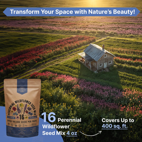 Organo Republic pollinator garden setup supports bees, butterflies, and birds.