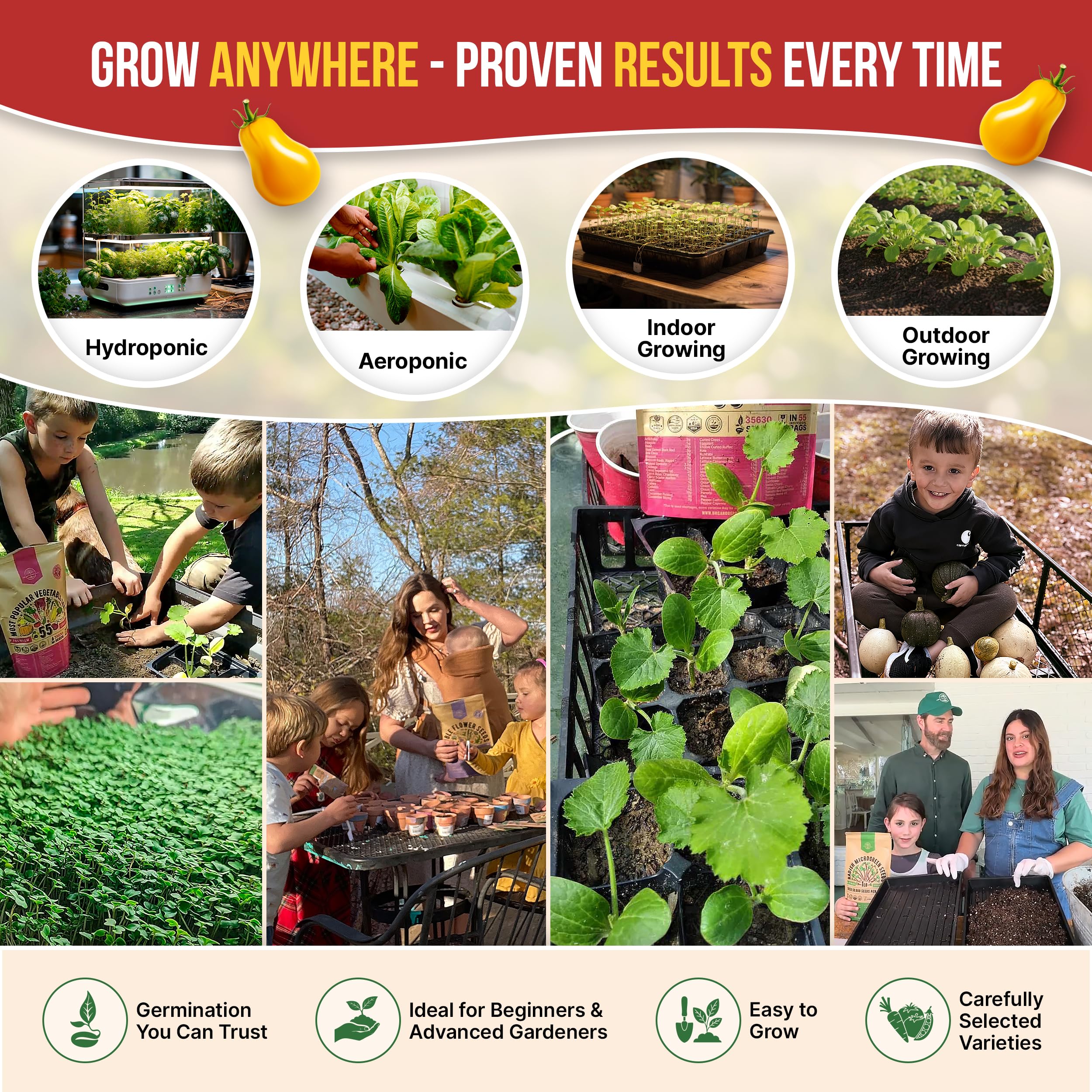 Organo Republic QR guides connect you to growing tips and recipes.
