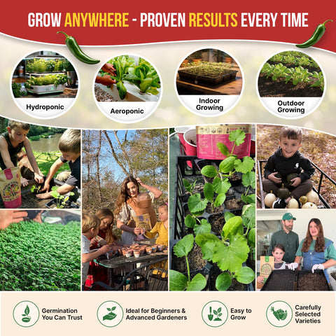 Organo Republic QR codes link to growing guides for better germination and care.