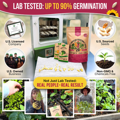 Organo Republic seed packets inside show diverse heirloom varieties for fresh harvests.