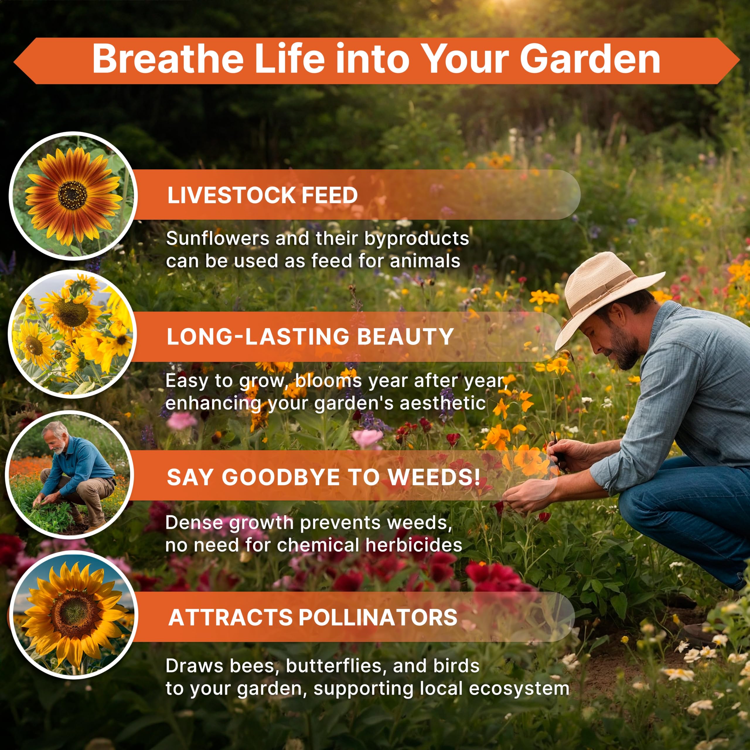 US-sourced seeds from a Florida facility ensure quality.