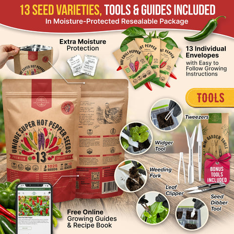 Organo Republic waterproof resealable bag keeps seeds fresh for storage and planting.