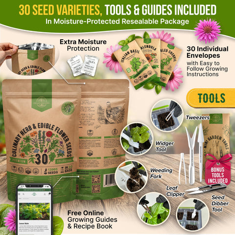 Organo Republic waterproof resealable seed bag keeps seeds fresh for planting.