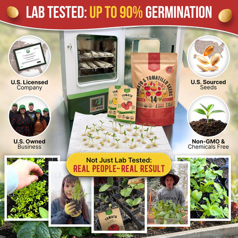 Organo Republic waterproof resealable seed bag ready for indoor or outdoor use.