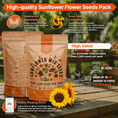 Waterproof seed bag protects seeds from moisture for fresh planting success.