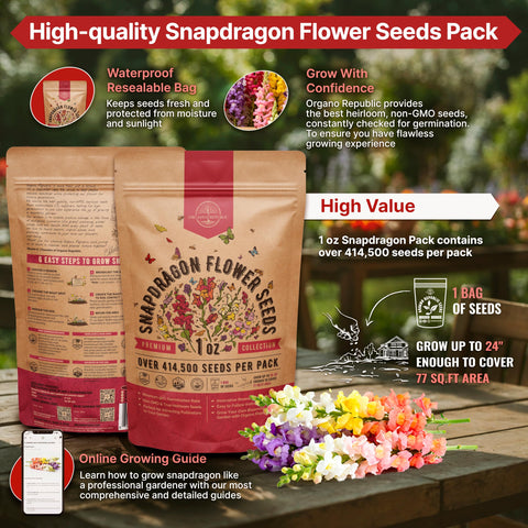 Organo Republic waterproof seed pouch protects seeds from moisture for reliable storage.