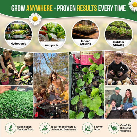 QR guide label on packets provides growing tips