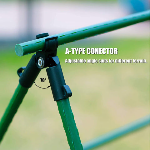 Orgrimmar connectors and stakes enabling quick, stable installation.