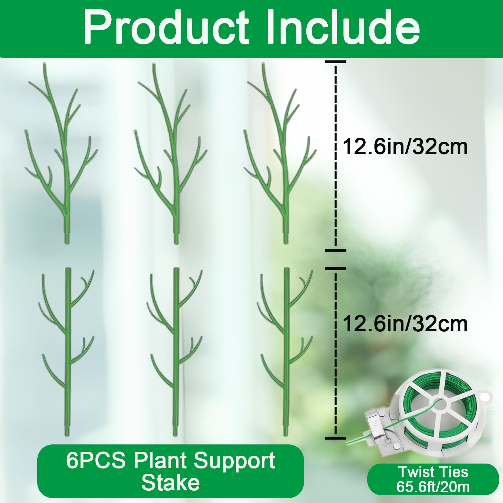 Orgrimmar adjustable 32 cm stakes extending height for tall plants