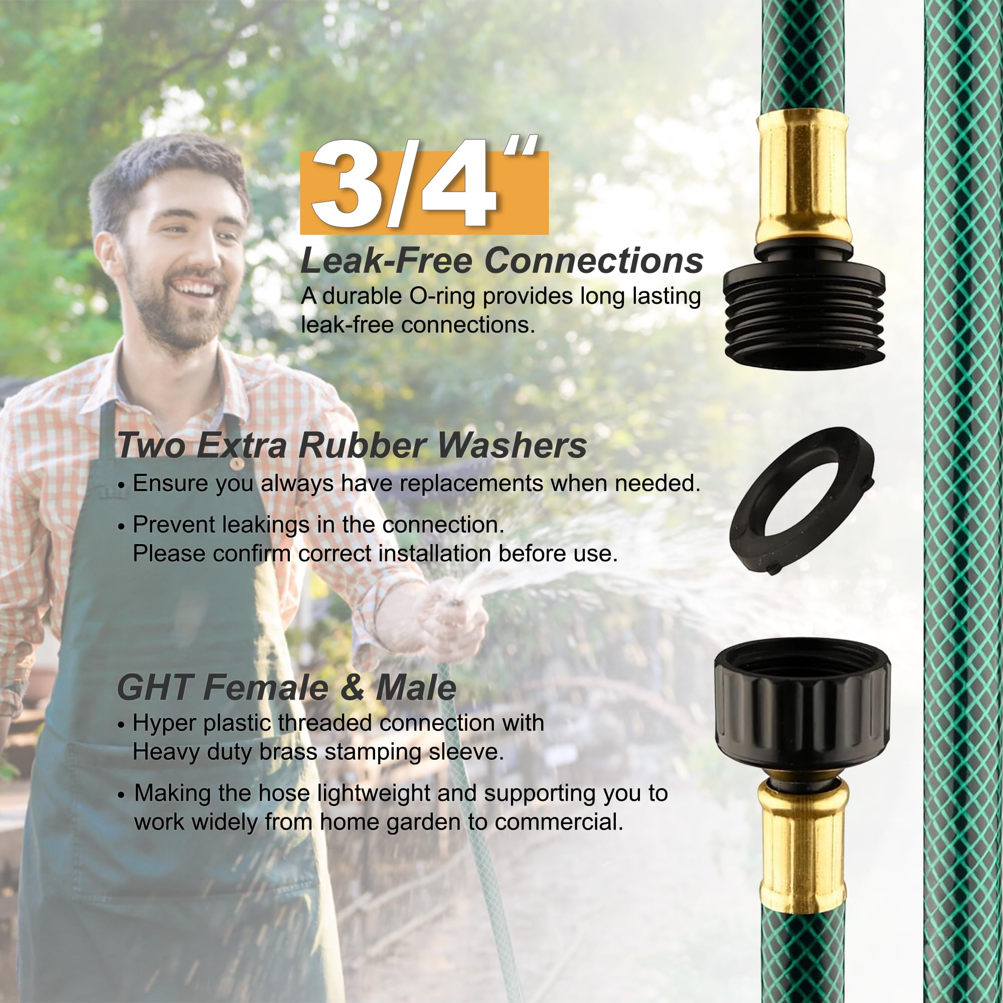 Orgrimmar flexible kink-free PVC stays pliable in tight spaces for smooth water flow