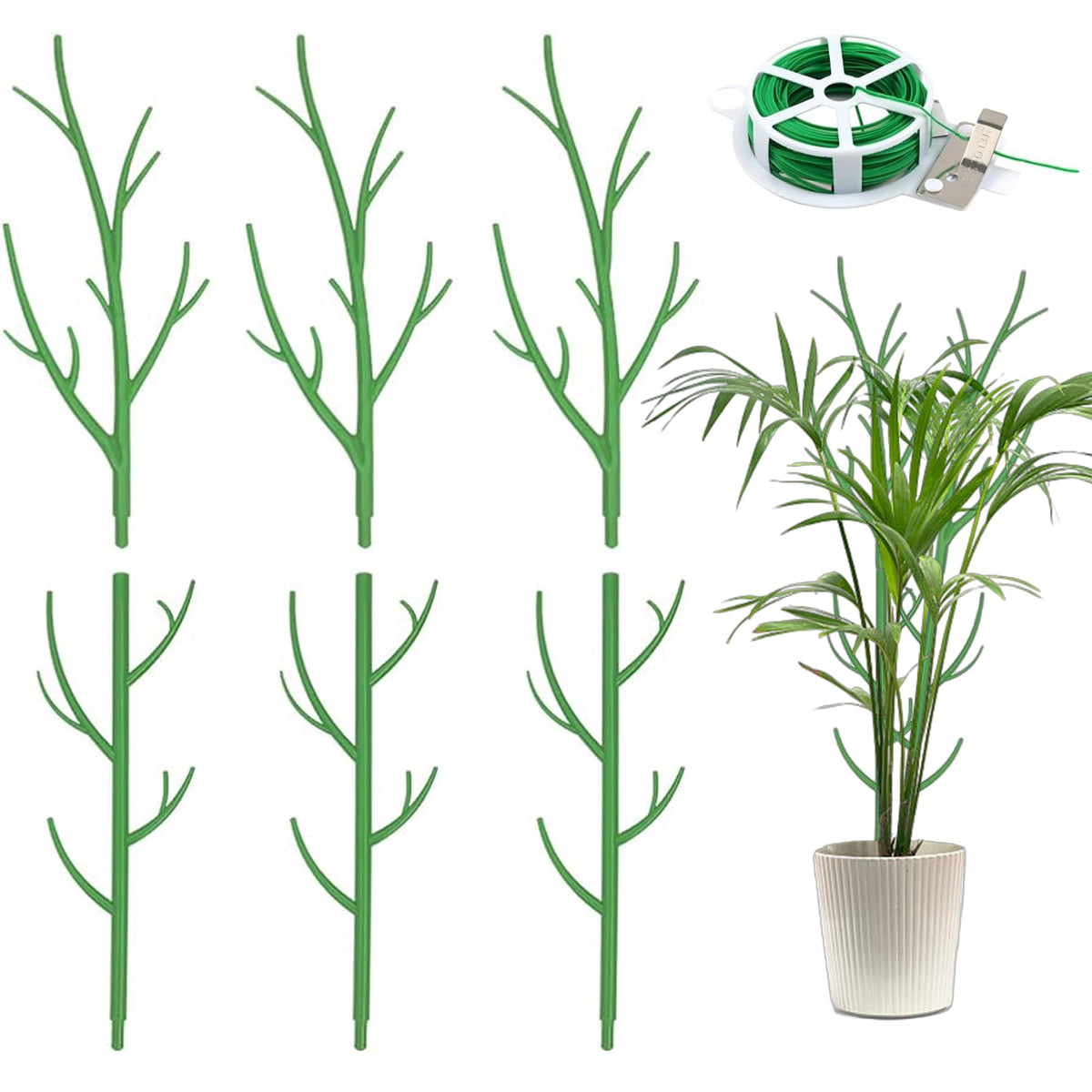 Orgrimmar Monstera stake set in action supporting climbing plants