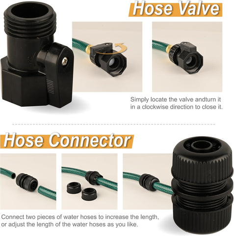 Orgrimmar shut-off valve provides quick water control at the hose end.