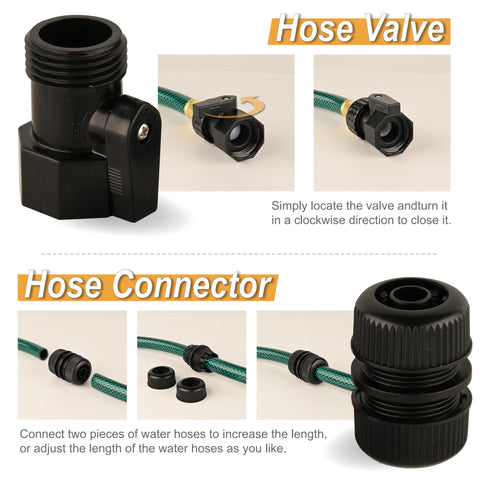 Orgrimmar standard GHT connectors ensure easy compatibility with outdoor taps