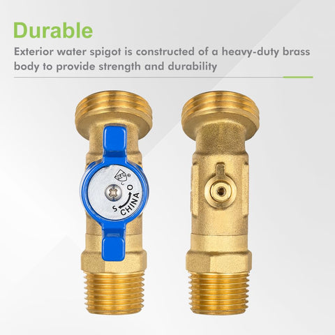 ORIANSE outdoor faucet installation example on standard piping.