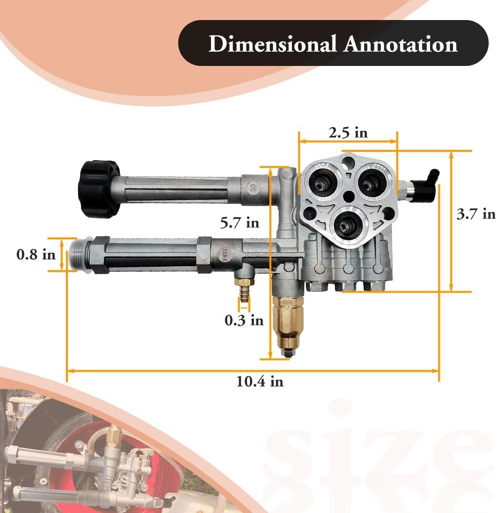 Oriental Power AR42940 pump head assembly suitable for Husky and B&S axial cam models
