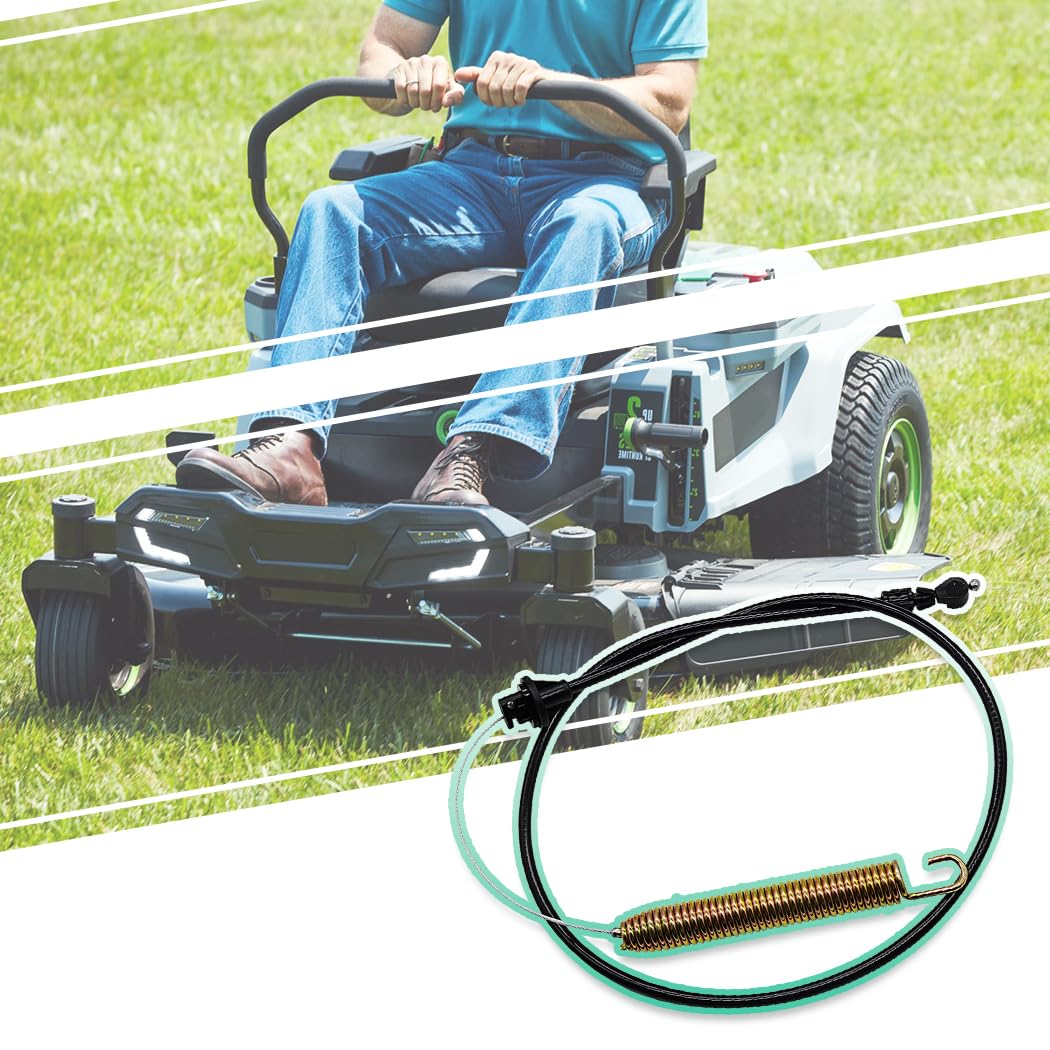 Oriental Power deck engagement cable assembly ready to install on 42-inch riding mowers.