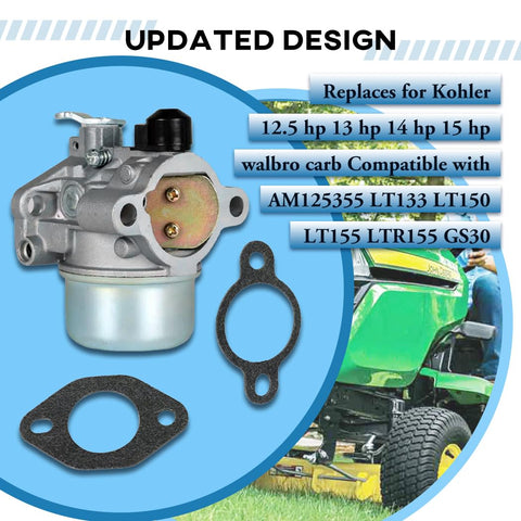 Oriental Power carburetor for Kohler CV13S, side view shows compact design.