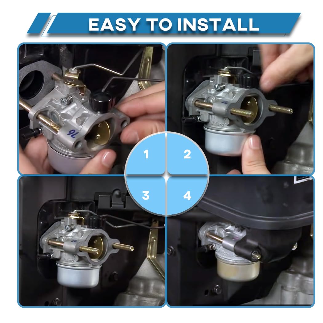 Carburetor demonstrates compatibility with Walbro and Kohler engines.
