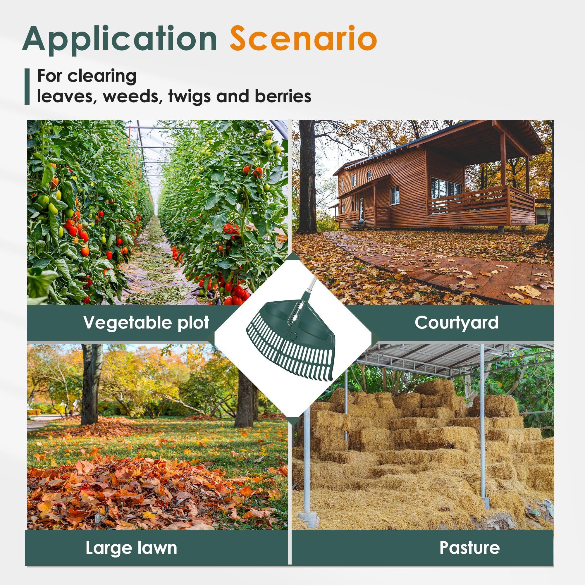 ORIENTOOLS slim profile reaches under hedges and between beds without damage.