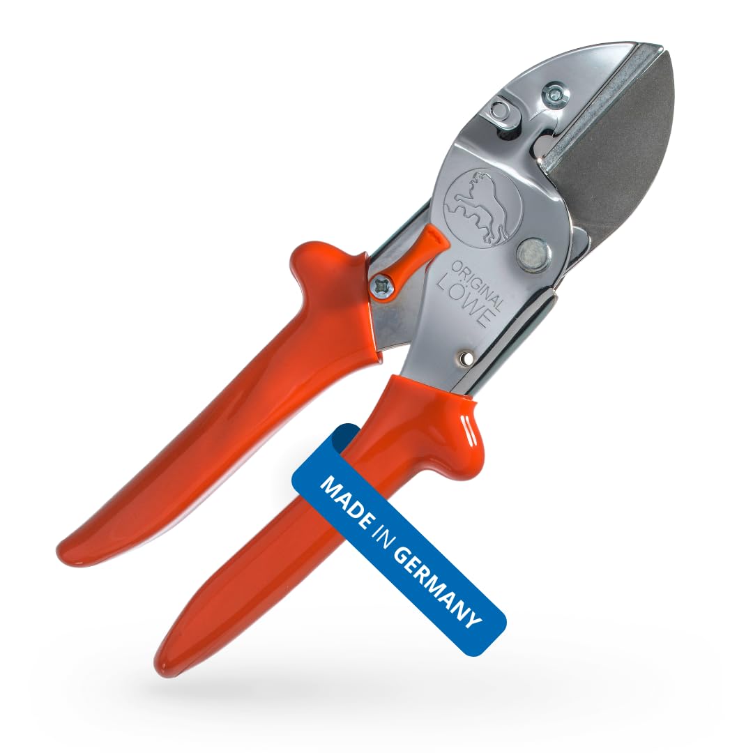 Original LÖWE professional anvil pruner close-up blade for precise pruning