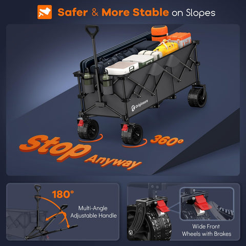 Originsure 300L capacity holds groceries, camping gear, sports equipment