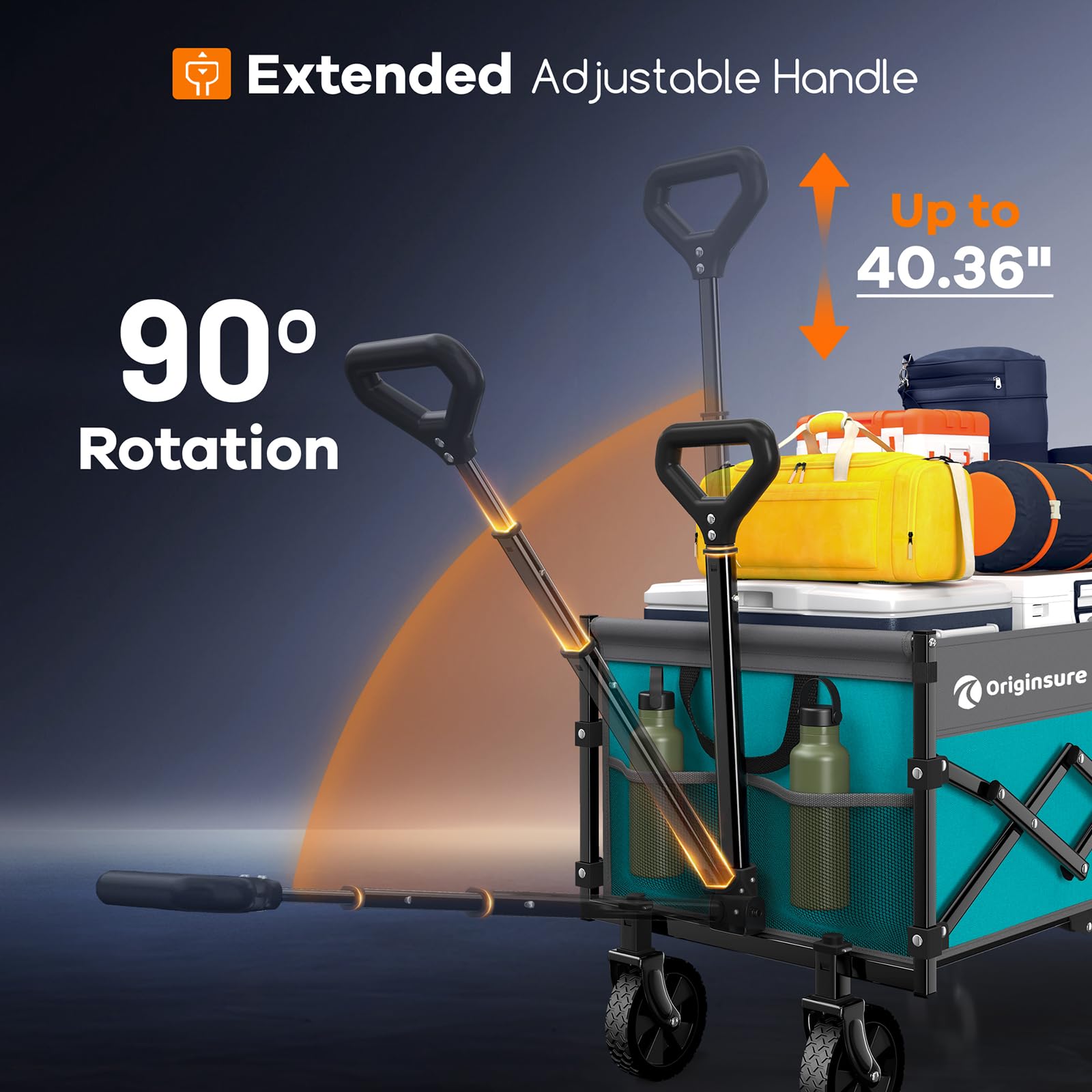 Originsure waterproof fabric keeps contents dry during rain or splashes