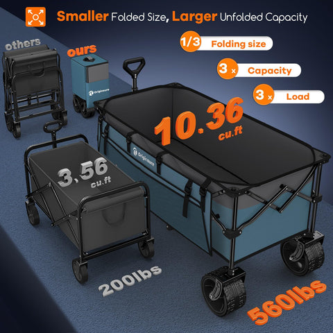 Originsure wagon folded compactly for easy storage in trunks