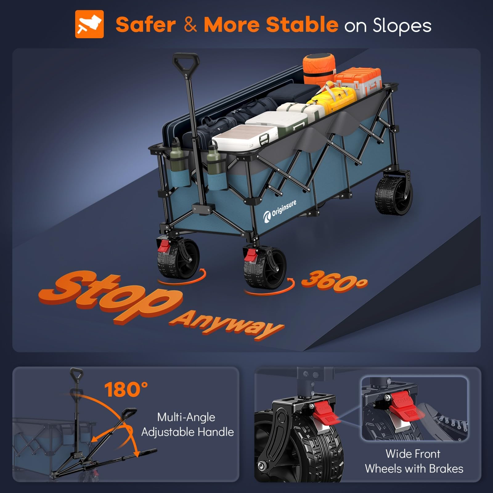 Originsure durable 600D fabric is waterproof and wear-resistant
