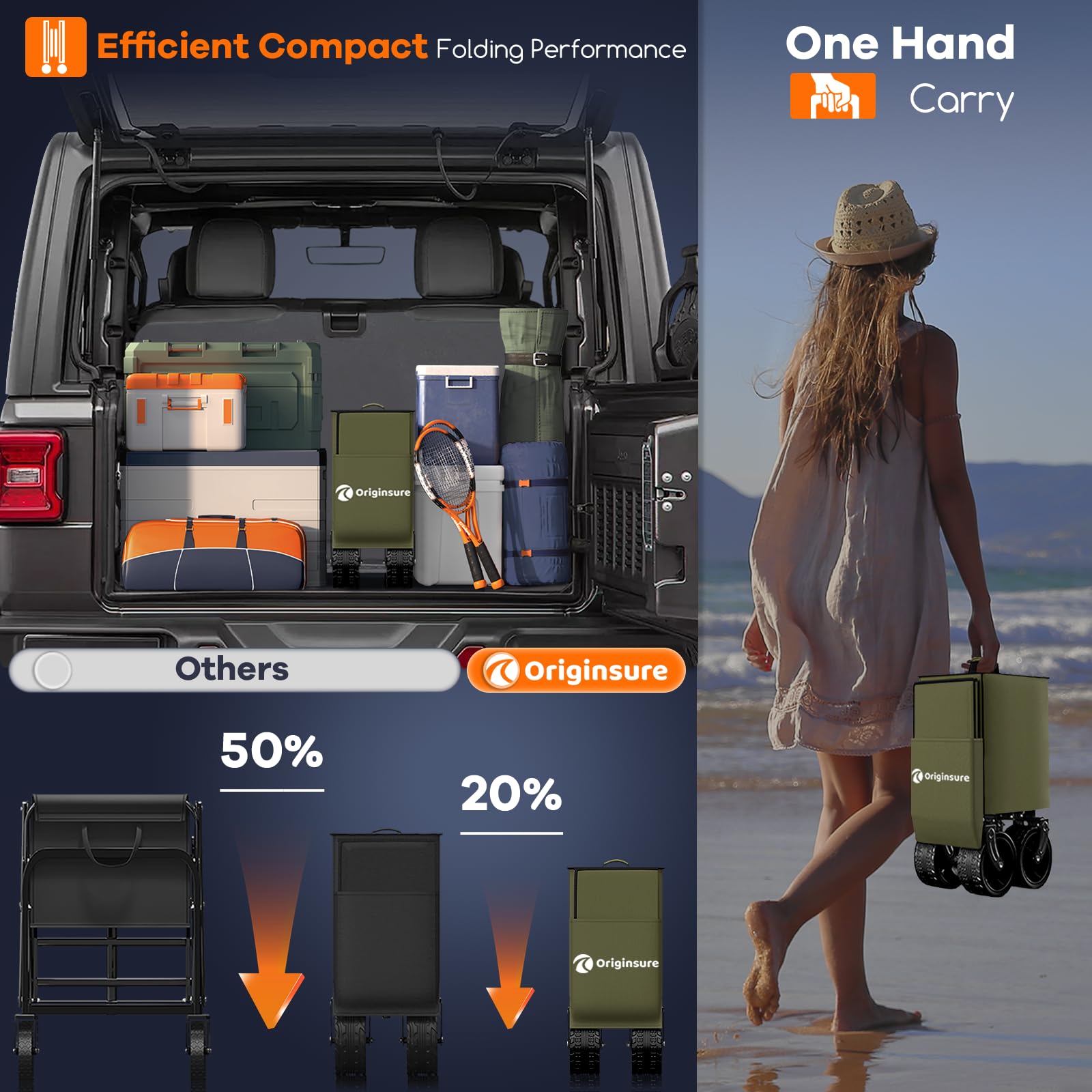 Originsure heavy-duty metal frame for lasting durability