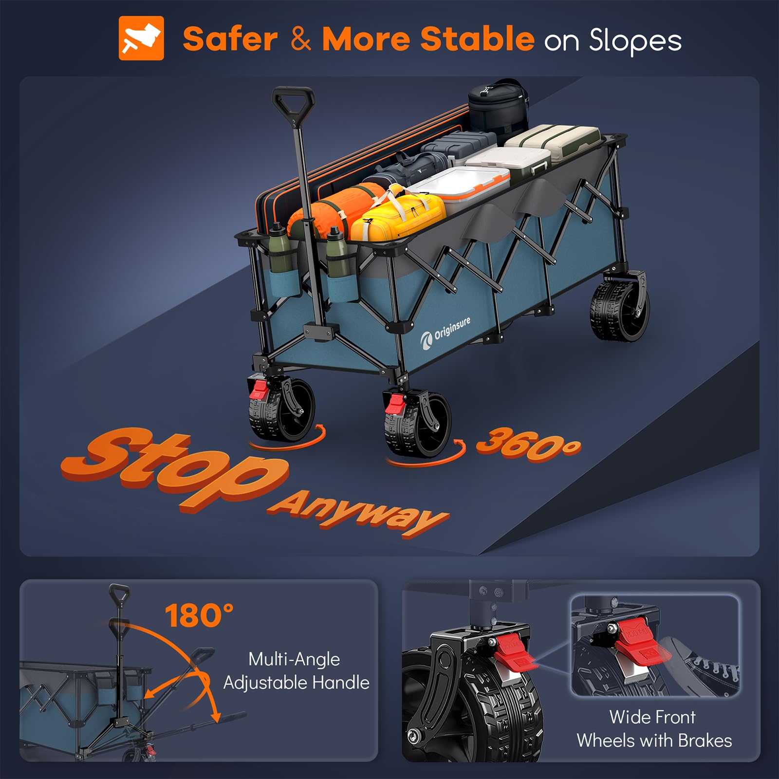 Originsure in grocery-shopping scene demonstrates everyday utility and convenience.
