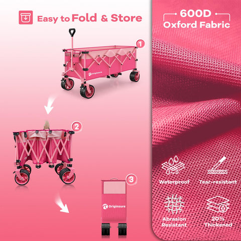 Originsure out-of-the-box-ready wagon requires no assembly