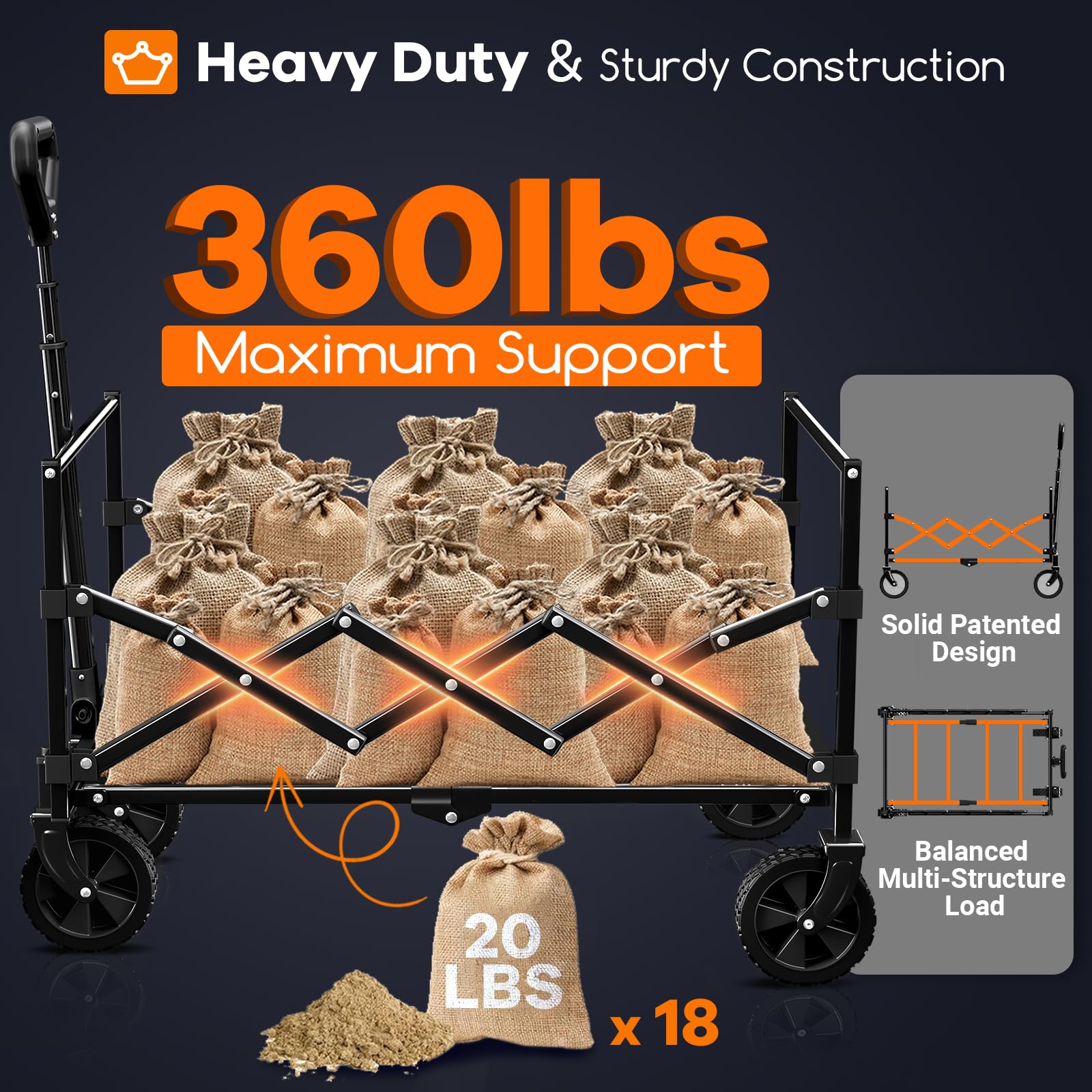 Originsure removable all-terrain wheels tackle beach and park paths.