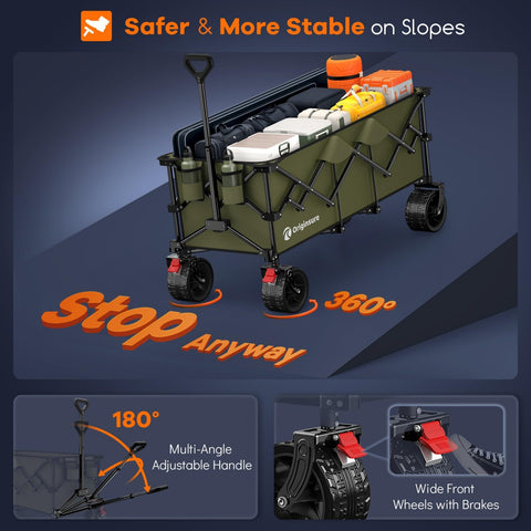 Originsure adjustable handle offers comfortable pulling for all.