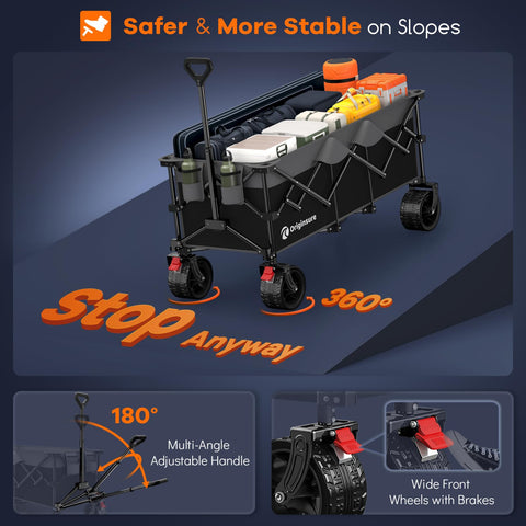 Originsure wagon ideal for groceries, camping, or sports events.