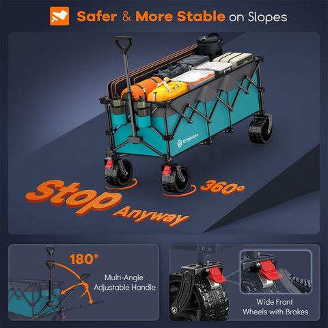 Originsure sturdy 20% thicker metal frame supports heavy gear.