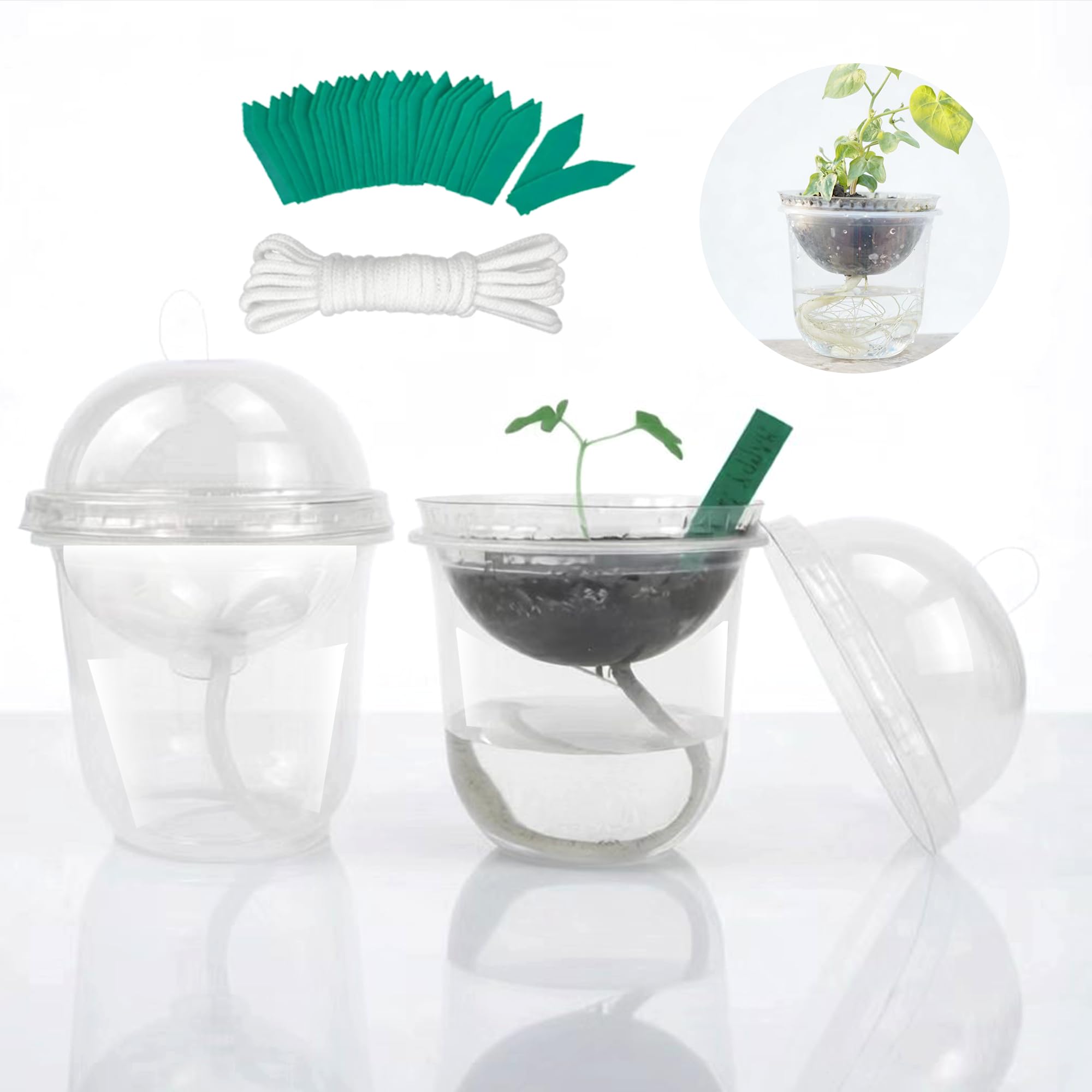 ORIMERC 30-set nursery pots with drainage holes support healthy root growth