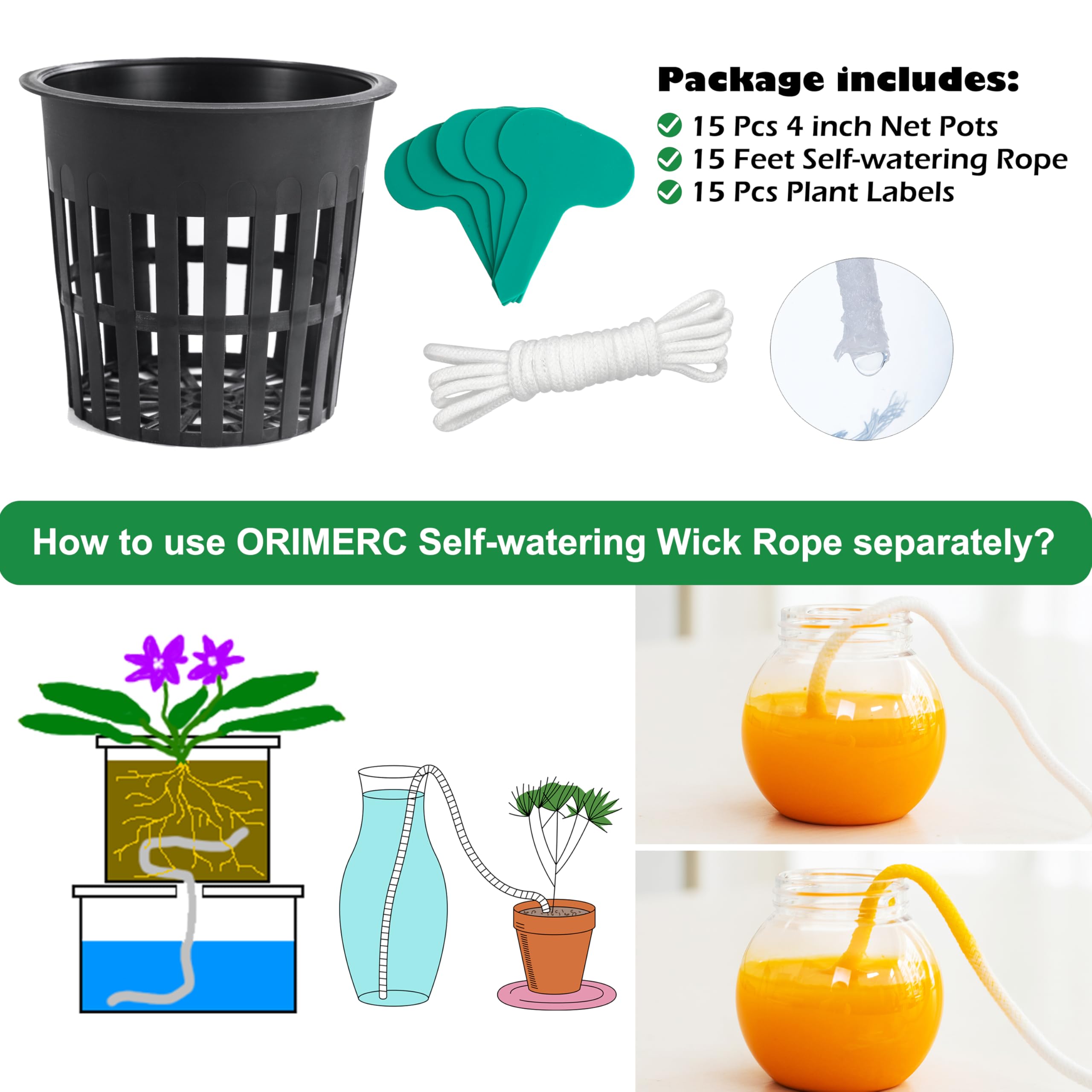 Orimerc net pot suitable for indoor and outdoor growing with versatile use.