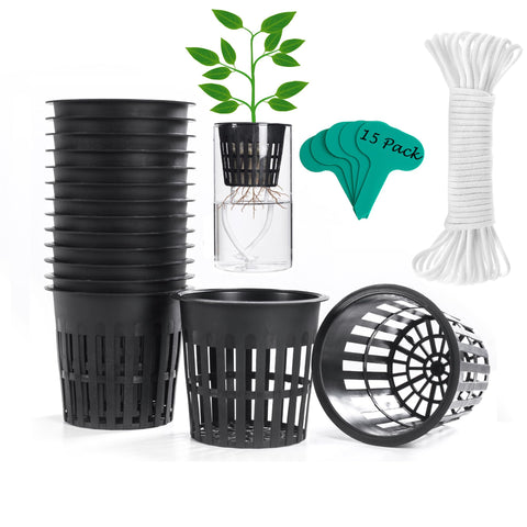 Orimerc 4-inch net pot collection promotes airflow and drainage for healthier roots.