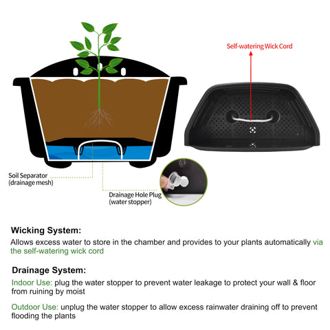 ORIMERC railing planter for balconies and porches.