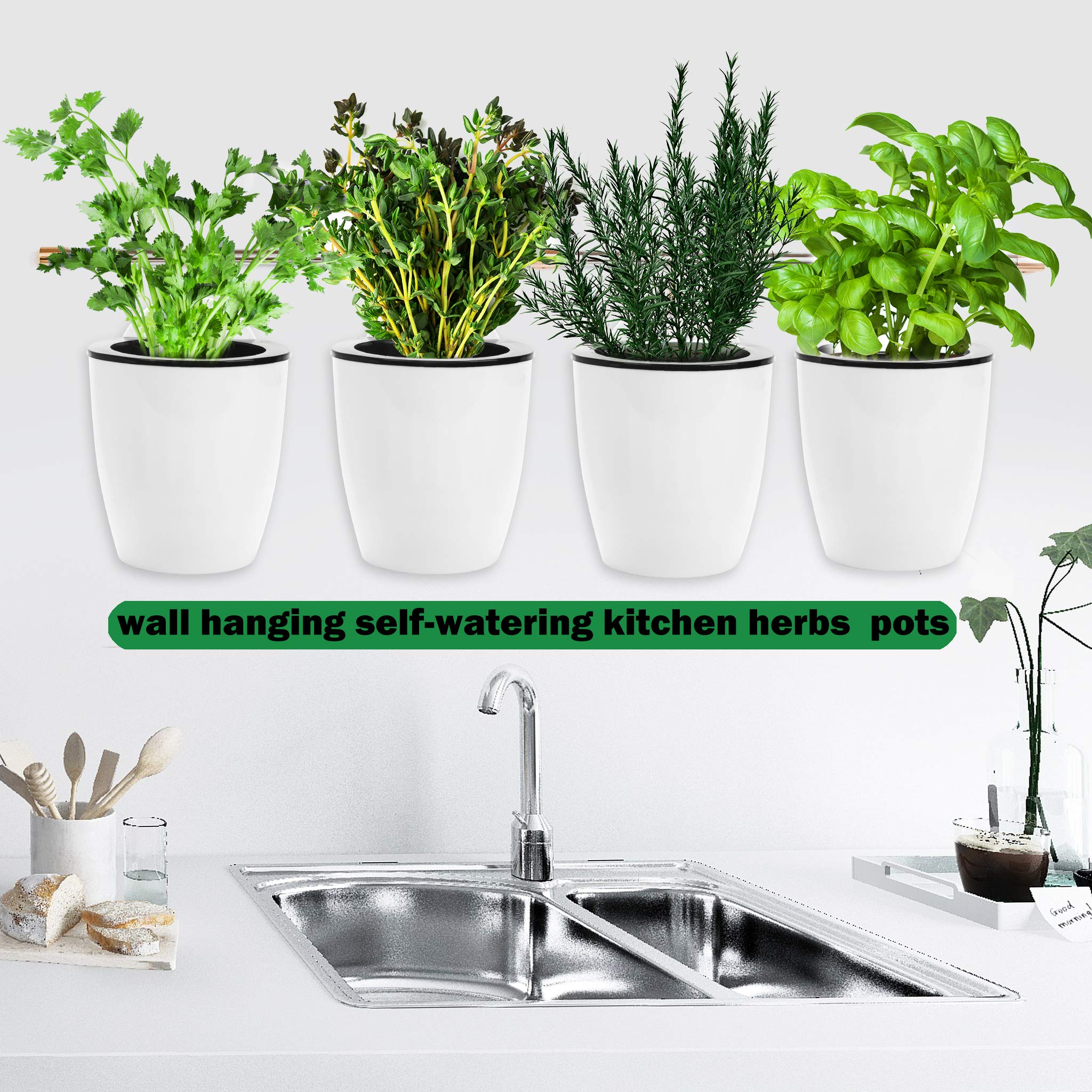 ORIMERC removable inner basket enables easy swapping of herbs and greens.