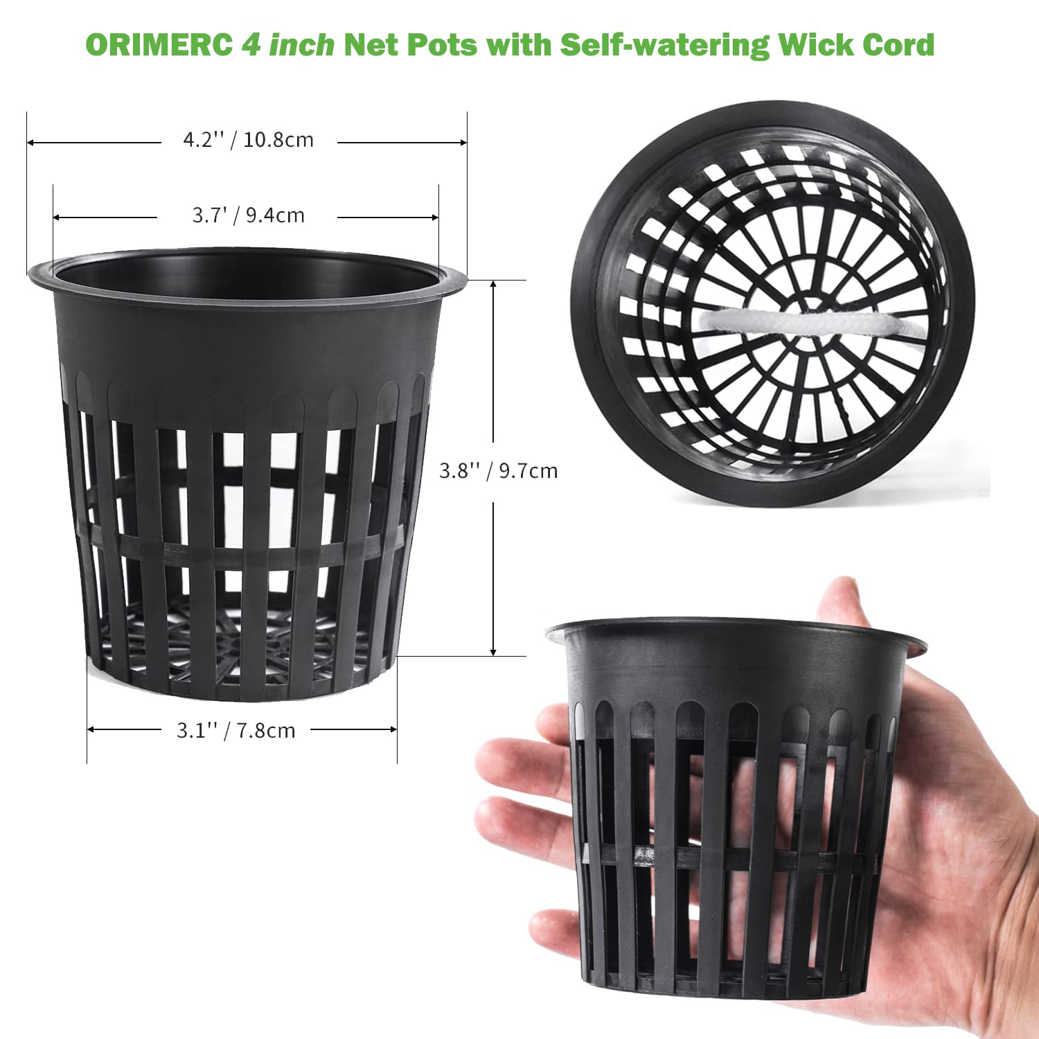 Orimerc self-watering rope demonstrates capillary action for vacation watering.