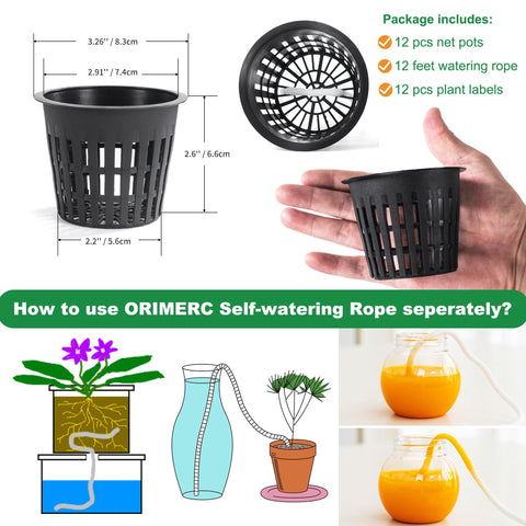 ORIMERC self-watering wick cord twelve feet for hands-free irrigation