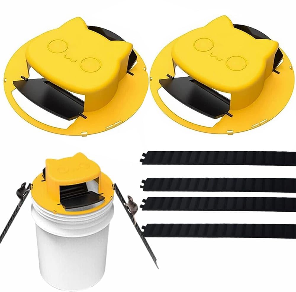 ORIVO bucket trap lid with auto-reset design for efficient rodent control indoors.