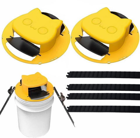 ORIVO bucket trap lid with auto-reset design for efficient rodent control indoors.