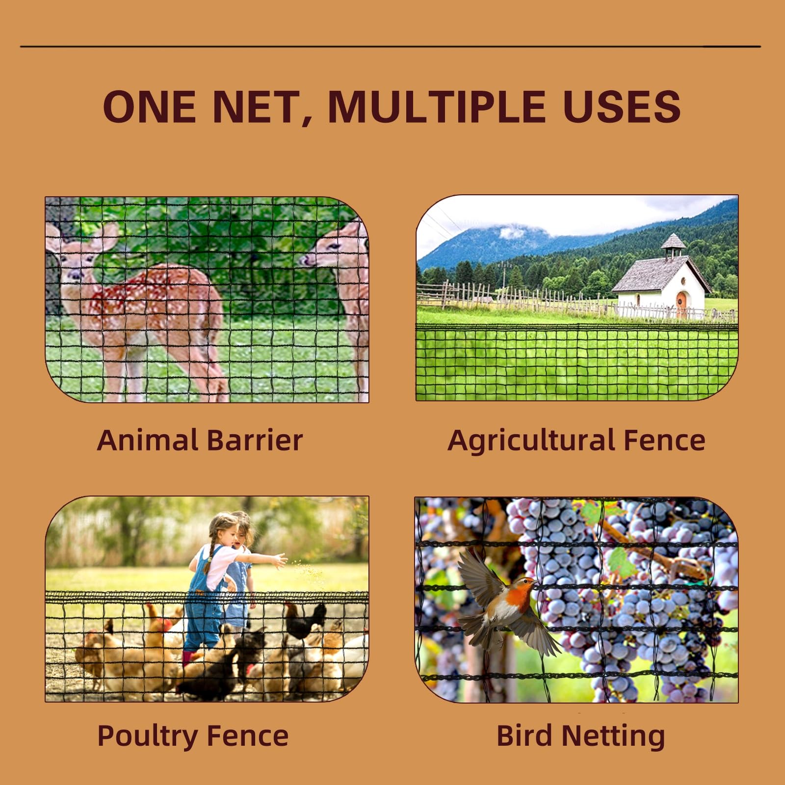 ORIVOGAS black plastic fence as rust-free alternative to metal fencing